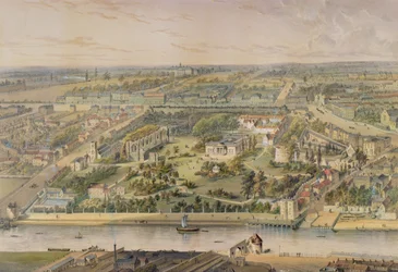 Ansicht von York (Lithographie mit Handkolorierung)